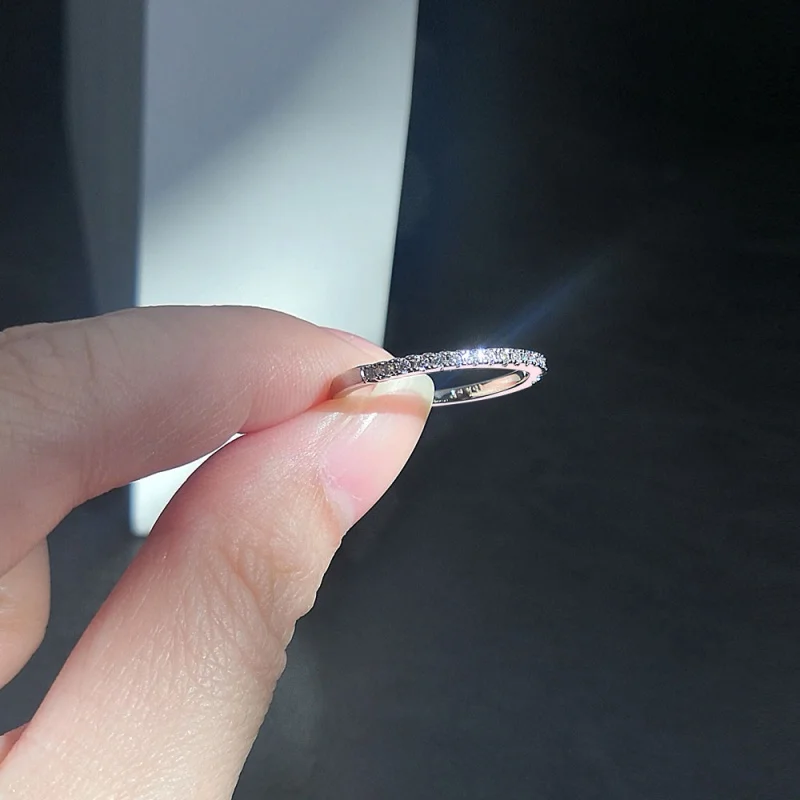 

Dainty Women's Trend Ring 2022 Sliver Color Woman Rings for Teens Love Cute Micro Pave CZ Crystal Vintage All Size Free Shipping