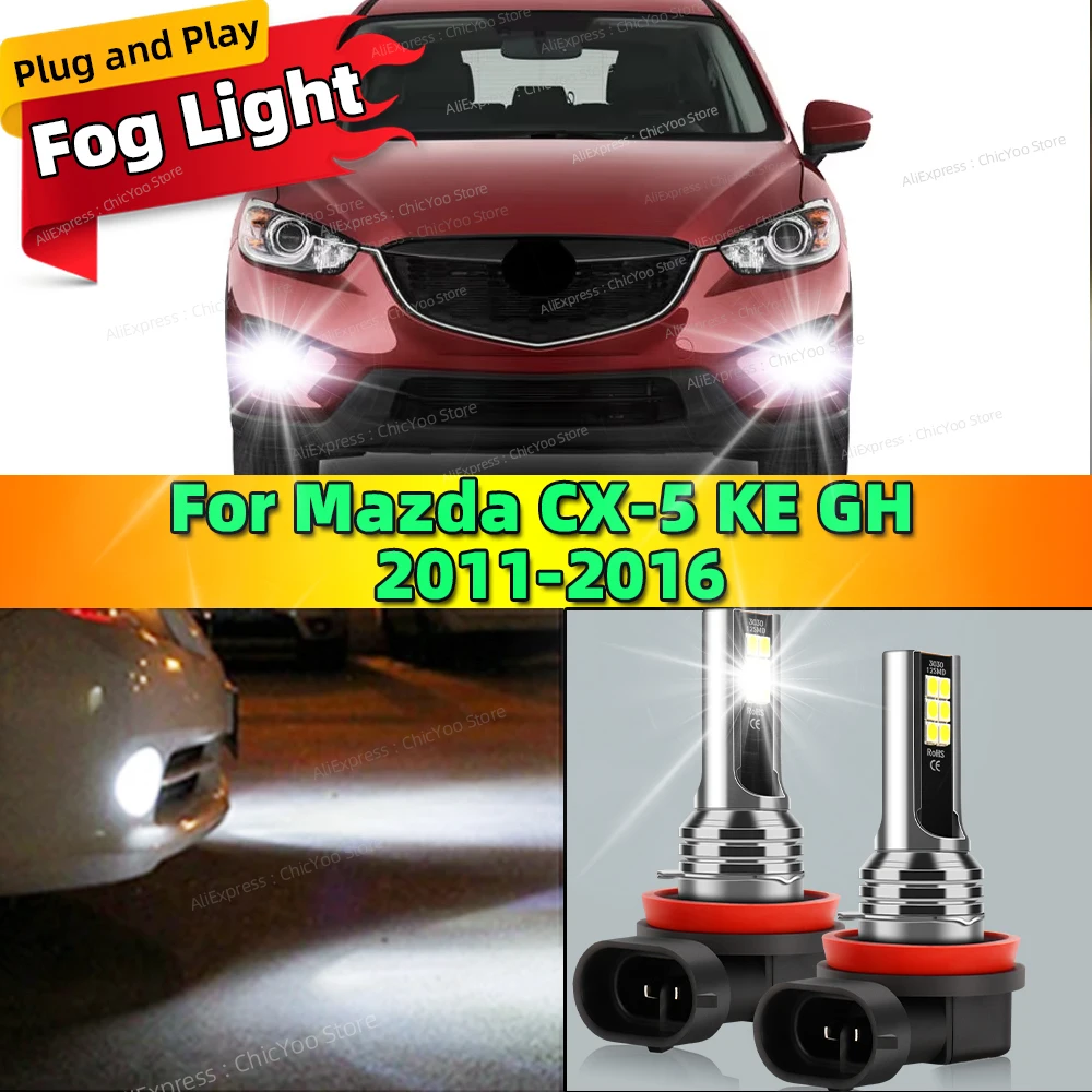 2 шт. 6000K передняя противотуманная фара светодиодная лампа автомобильная Canbus для