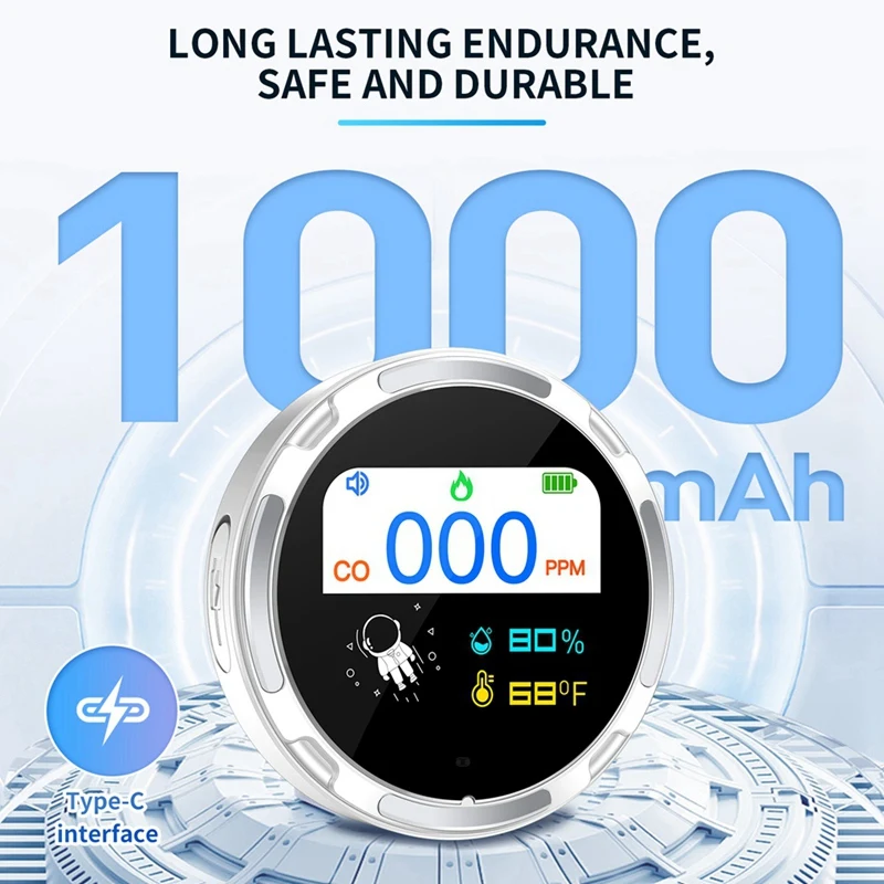 Угарный газ бытовой монитор качества воздуха портативный угарный