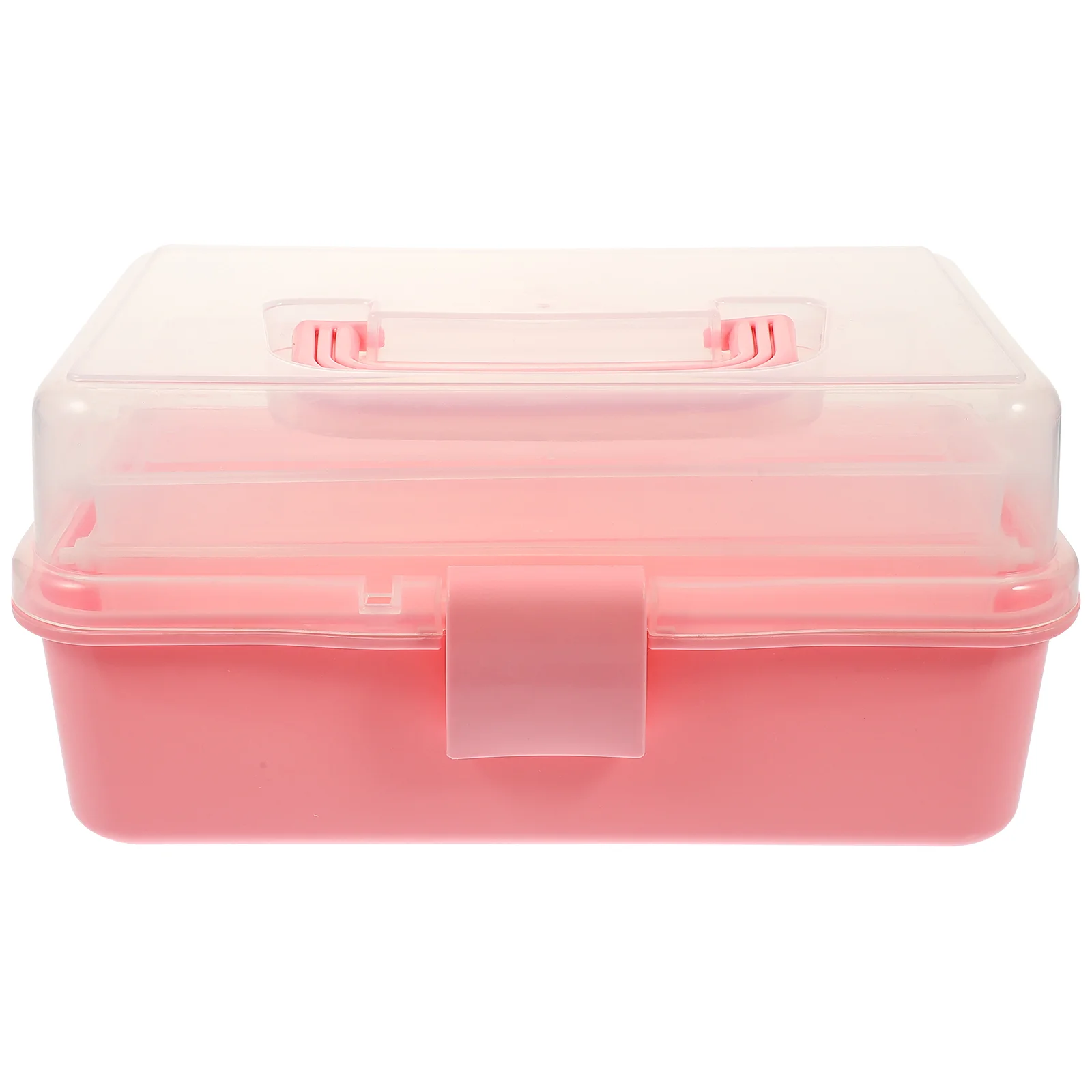 

Box Storage Casecraft Organizer Tool Layer Container Painting Tools Large Three Capacity Sundries Foldingclear