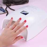portable rechargeable uv led nail dryer 48w gel polish curing lamp with bottom timer lcd display quick dry lamp for nails manicu