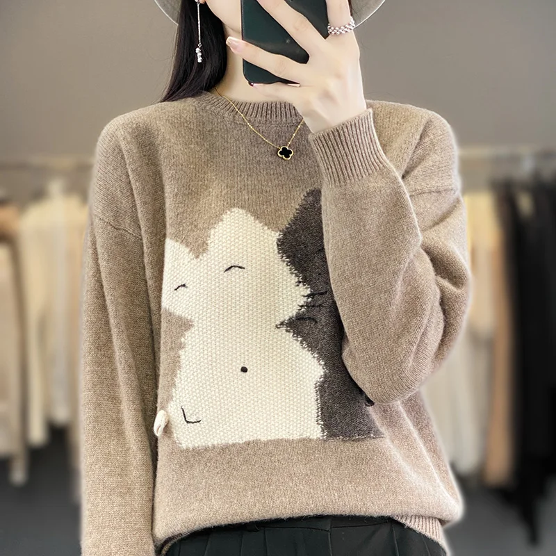 Свитер с низом из кашемира