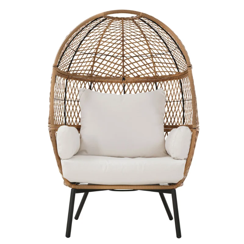 

Better Homes & Gardens Ventura Boho Stationary Wicker Egg Chair