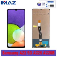 6 6new original lcd for samsung galaxy a22 5g sm a226 a226b display touch screen digitizer assembly for samsung a226b lcd