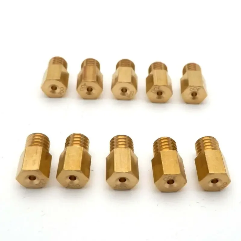 10 шт. шестигранные главные струи для MIKUNI VM TM TMX 18/20/22/24/26/28 200 220 230 240 250 270 280 290