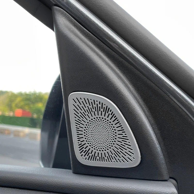 

BJMYCYY 2PCS/SET Stainless steel decorative cover of automobile A pillar horn For Hyundai Tucson NX4 2021 2022 Hybrid N Line
