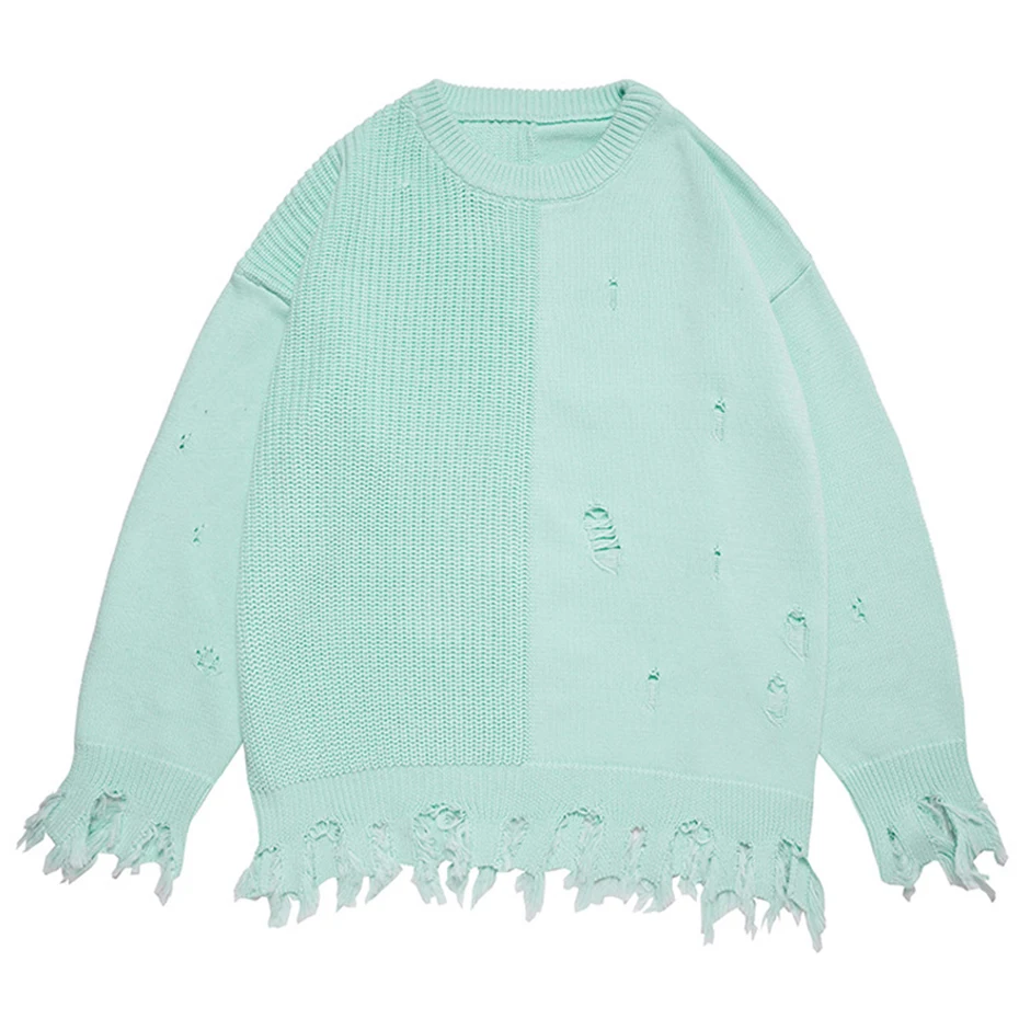 Мужской Свитер оверсайз в стиле панк хип-хоп |