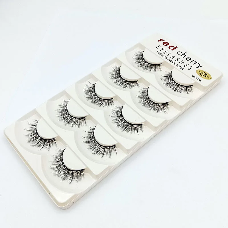 

5 Pairs Lashes Natural Long Crisscross False Eyelashes Bulk Wholesale Maquiagem Faux Cils Lash Extension Supplies Fake Eyelashes