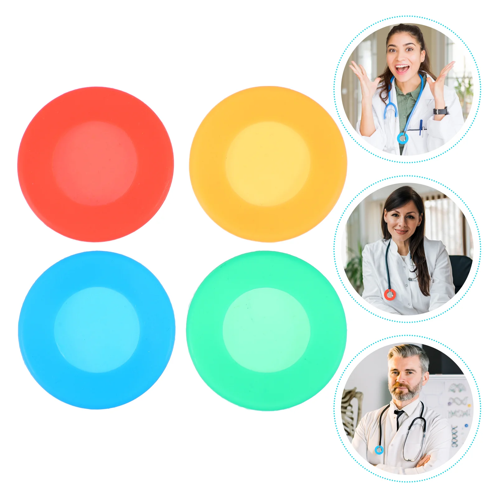 

Stethoscope Cover Silicone Rubber Doctor Nurse Protector Hospital Sleeve Head Portable