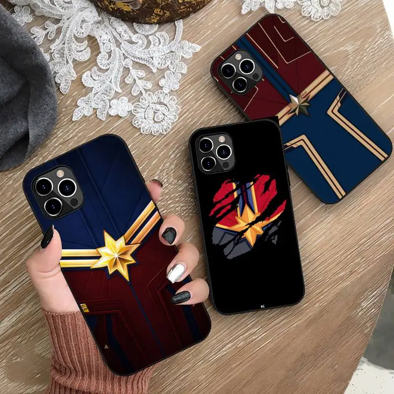 

Captain Marvel Phone Case Silicone Soft for iphone 13 12 11 Pro Mini XS MAX 8 7 Plus X 2020 XR cover