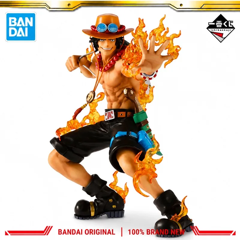 Фото В наличии оригинальная фигурка Bandai Ichiban Kuji One Piece Portgas D Ace, модель персонажа, новая в коробке, игрушка по мотивам аниме. №2
