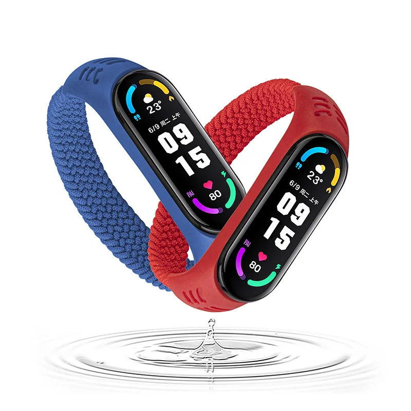 Nylon Braided Solo Loop for Xiaomi Mi band 6 5 Strap Bracelet belt Mi band 5 Miband 4 Wristband for xiaomi Mi band 3 4 watchband