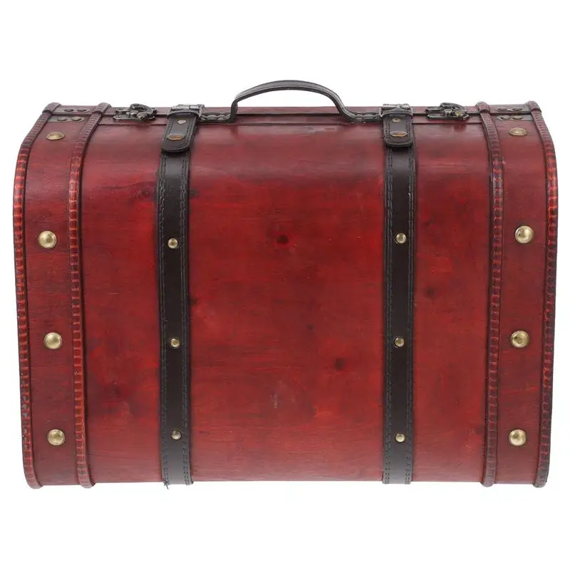 

1 шт. креативная портативная прочная практичная деревянная нагрудная деревянная коробка