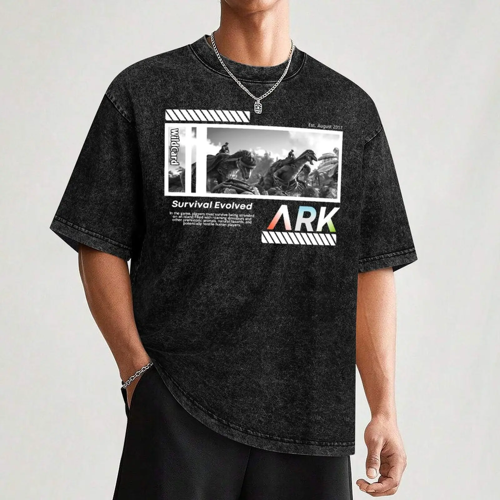 Мужские белые футболки ARK Survival Evolved