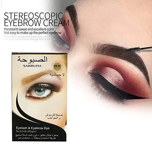 

Professional Series Henna Eyelash Eyebrow Dye Tint Gel Eyelash Brown Black Color Tint Cream Kit, 15-minute Fast Tint Easy Dye