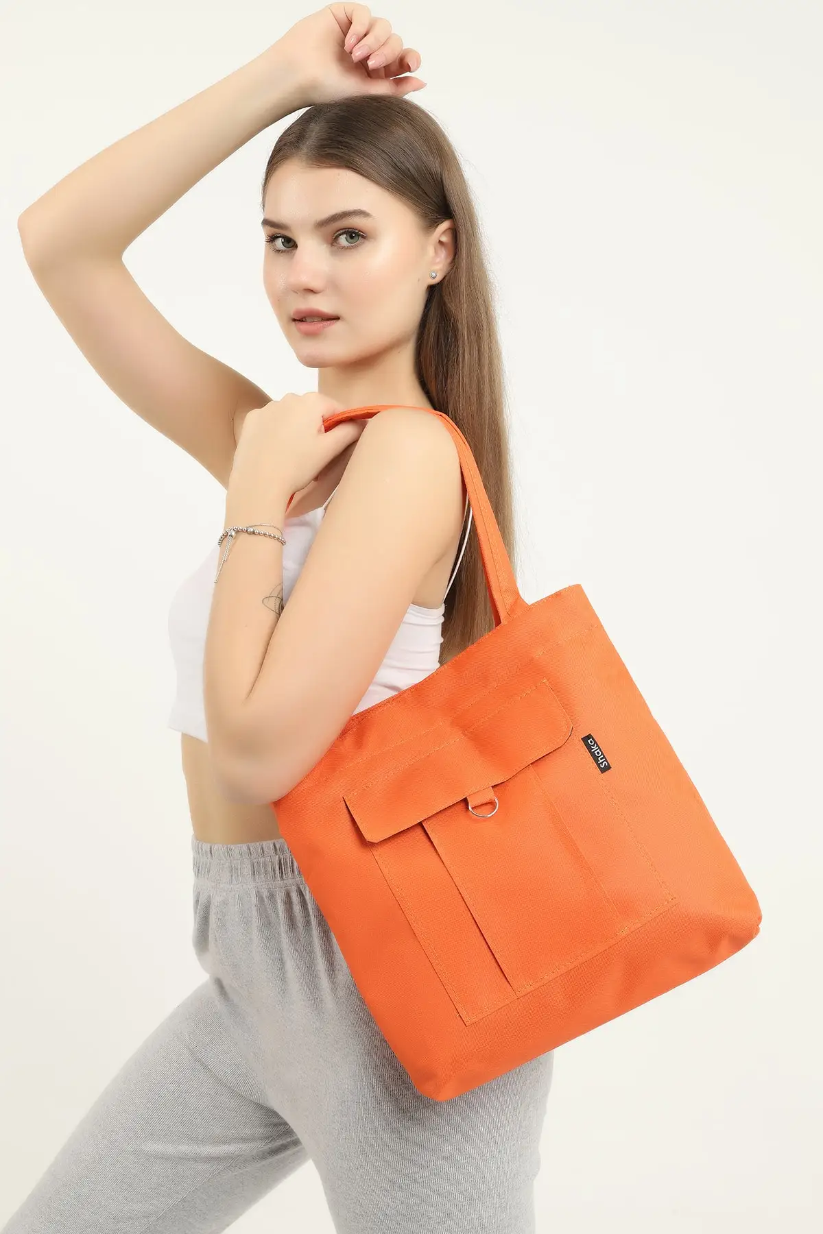 

Orange Sleeve And Shoulder Bag 35x35 Cm