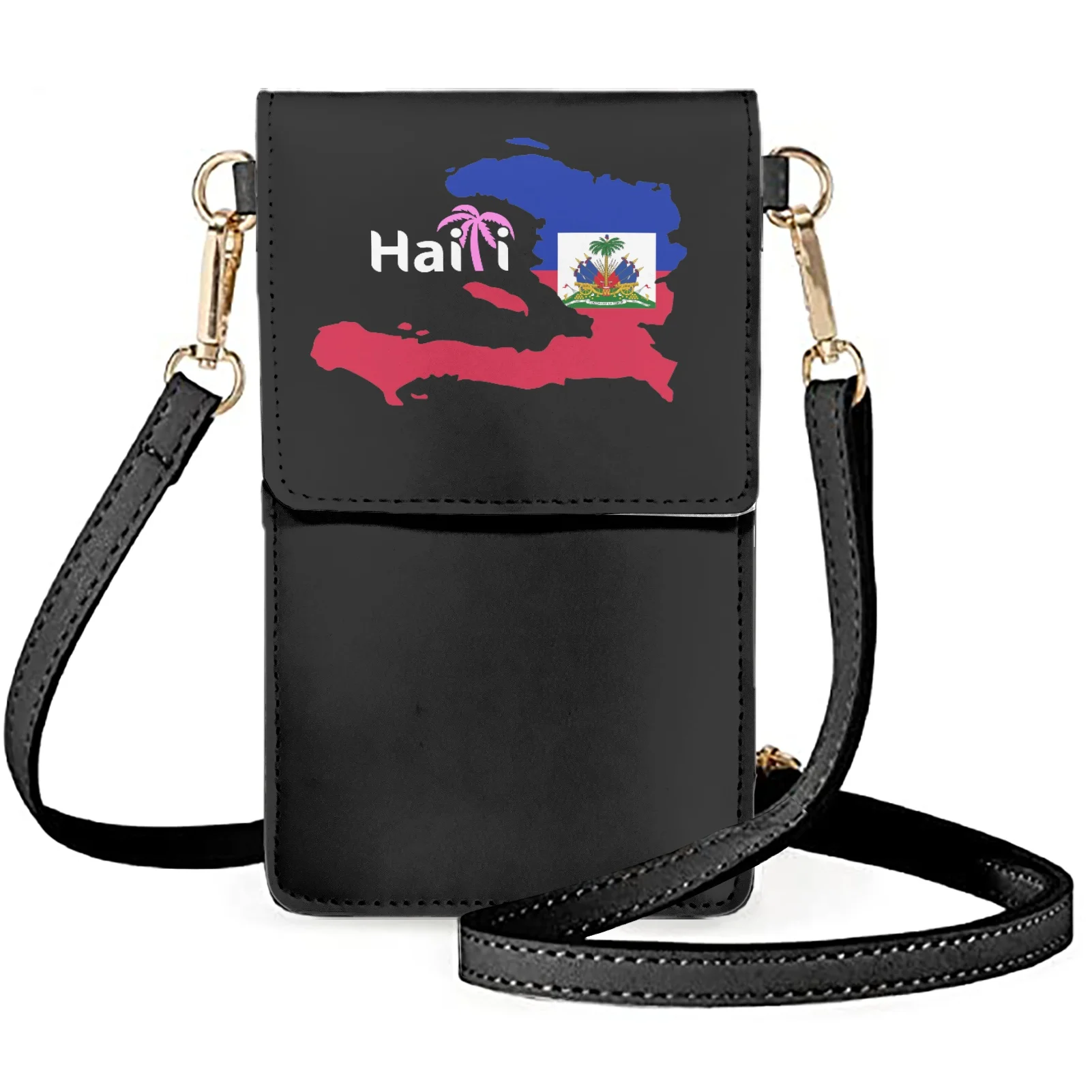 

FORUDESIGNS Haiti Small Crossbody Shoulder Cell phone Bag for Women Cellphone Bags Card Holder Wallet Purse and Handbags