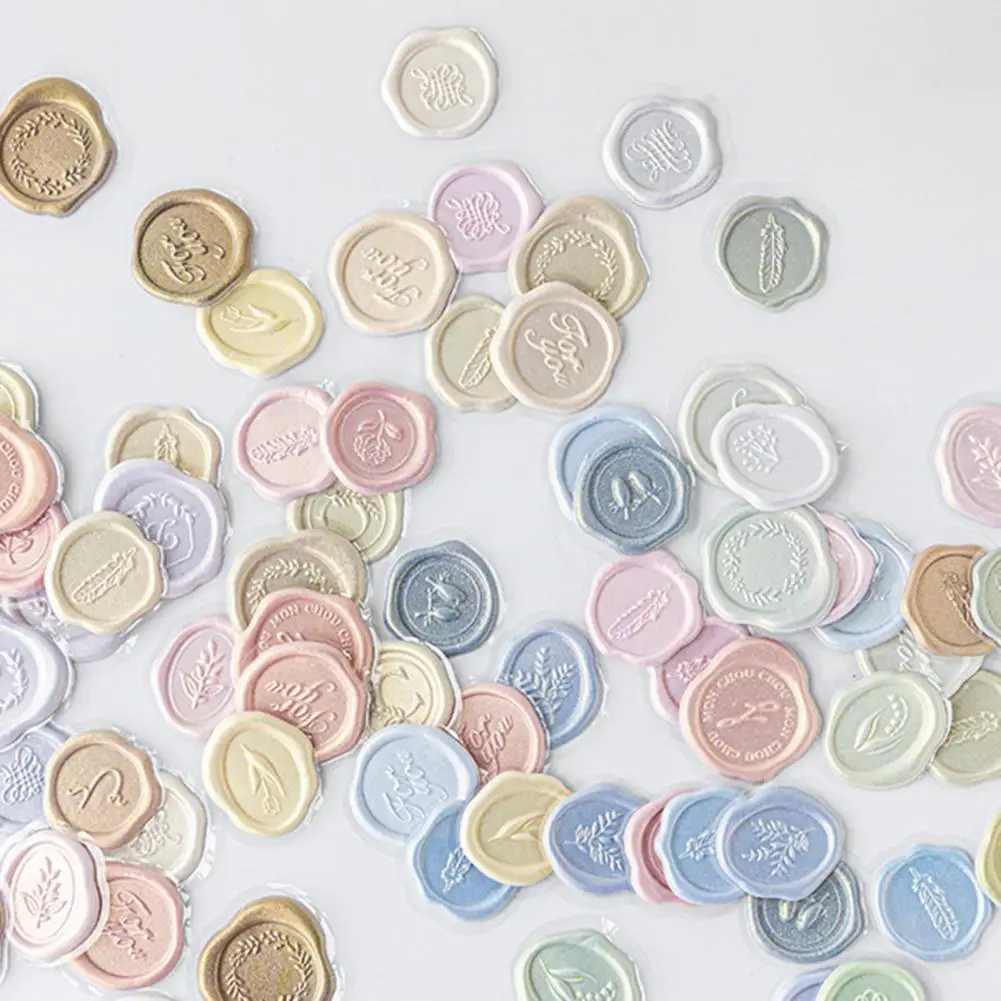 

18Pcs Premium Sealing Wax Journaling Stick Paper Clear Printing INS Diary Planner Decorative Mobile Sticker Ornamental