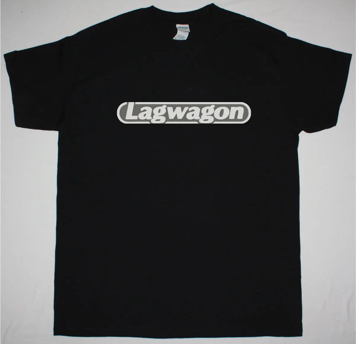 

Lagwagon Silver Logo Skate Punk Nofx Good Riddance Punx New Black T Shirt