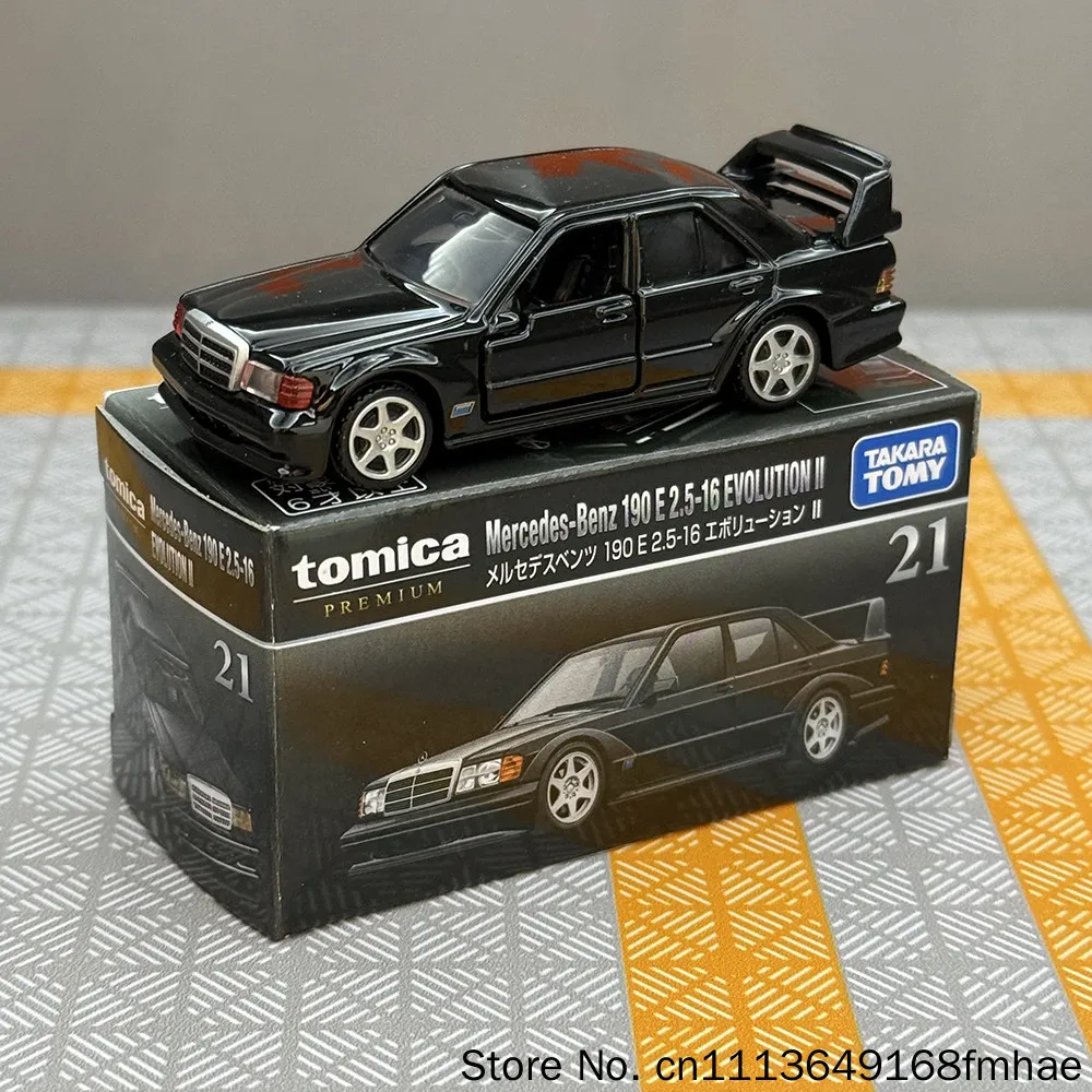 Фото Коллекционная модель автомобиля Tomy Tomica из литого сплава Mercedes 190E 2.5 16 Evolution Premium Black Box TP21 для взрослых коллекционеров №3