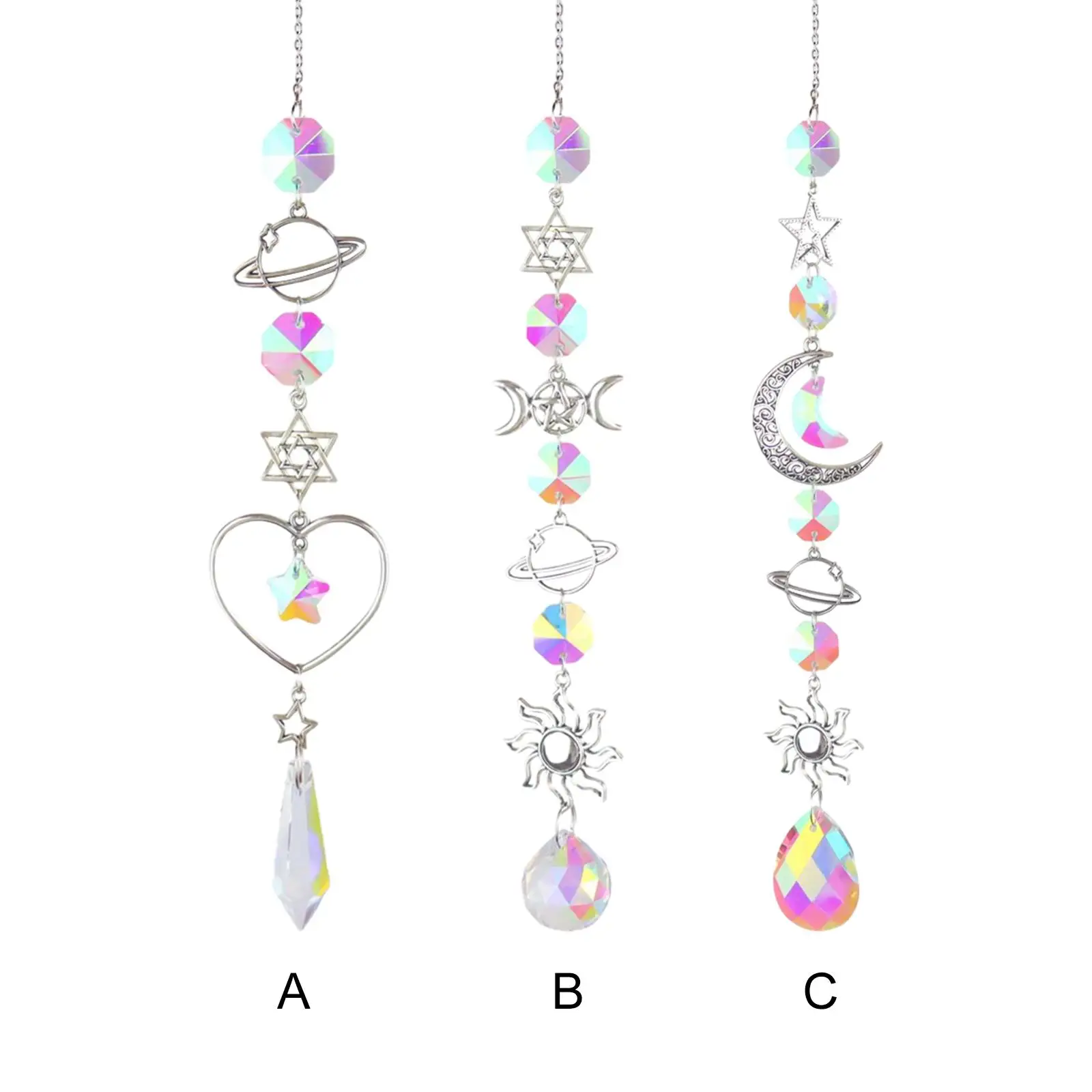 

Хрустальный Ловец колокольчиков, алмазные призмы, подвеска Ловец снов, Радужный Ловец, подвесная подвеска, украшение для дома и сада, ветрян...