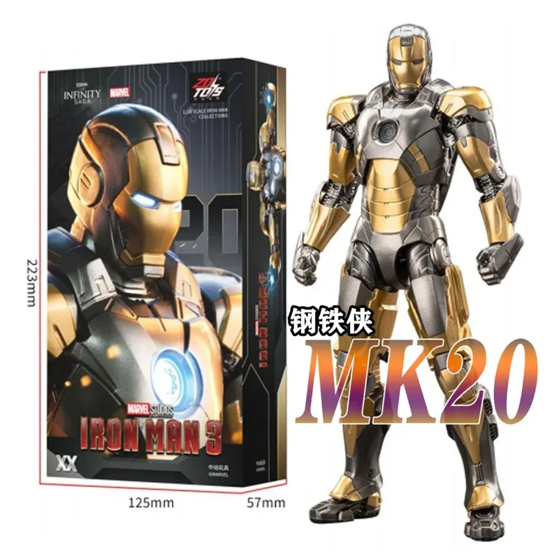 Фото Предзаказ: Коллекционные фигурки ZD Toys Iron Man MK20, MK31, MK29, MK34, MK32 из фильма, 7 дюймов, для взрослых №4