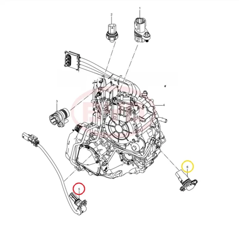 Transmission Clutch Temperature Gear Sensor Wet Typ for BYD S6 S7 Tang Song Pro 2nd Gen DM E