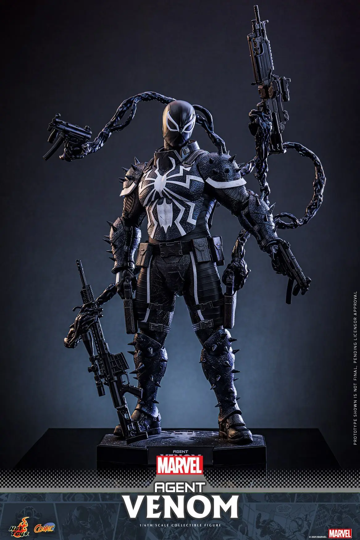 Фото В наличии: HOT TOYS CMS025 Агент Веном 1/6, подвижная коллекционная фигурка HT Eugene Flash Thompson №2