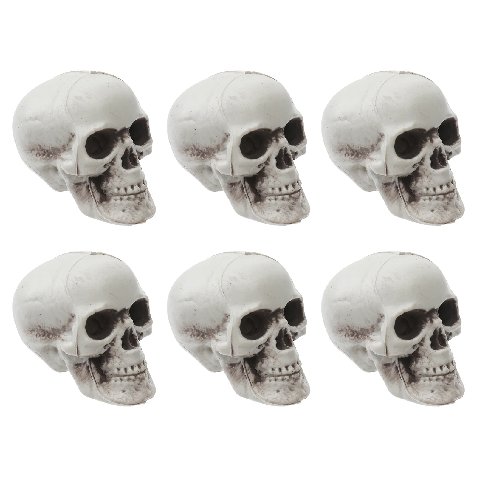 

6pcs Realistic Plastic Mini Horriable Jaw Halloween Prop Ornament Halloween Party Decoration