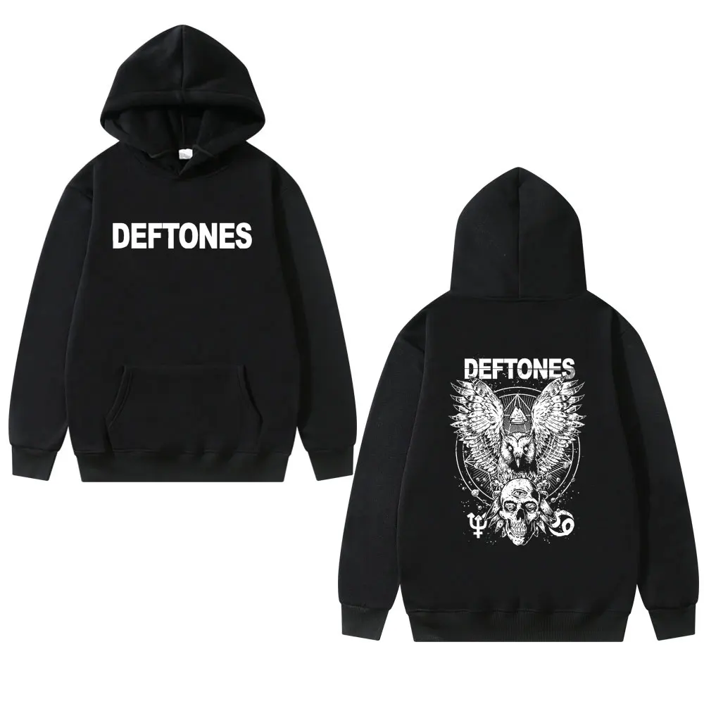 

Deftones Diamond Eyes Skull Owl Around The Fur Tour Graphic Hoodie Men Women Gothic Punk Rock Band Sweatshirt Unisex Pullover