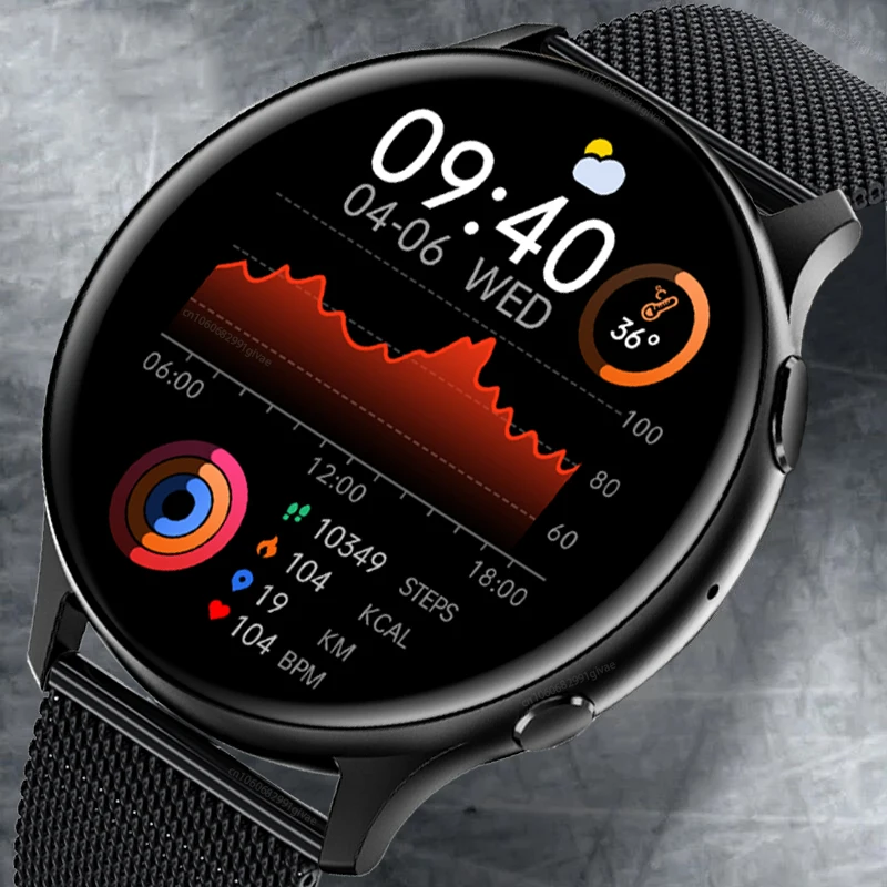 

2022 New Bluetooth Call Smart Watch Men Sports Fitness Tracker Waterproof Smartwatch Large HD screen for huawei Xiaomi phone+box