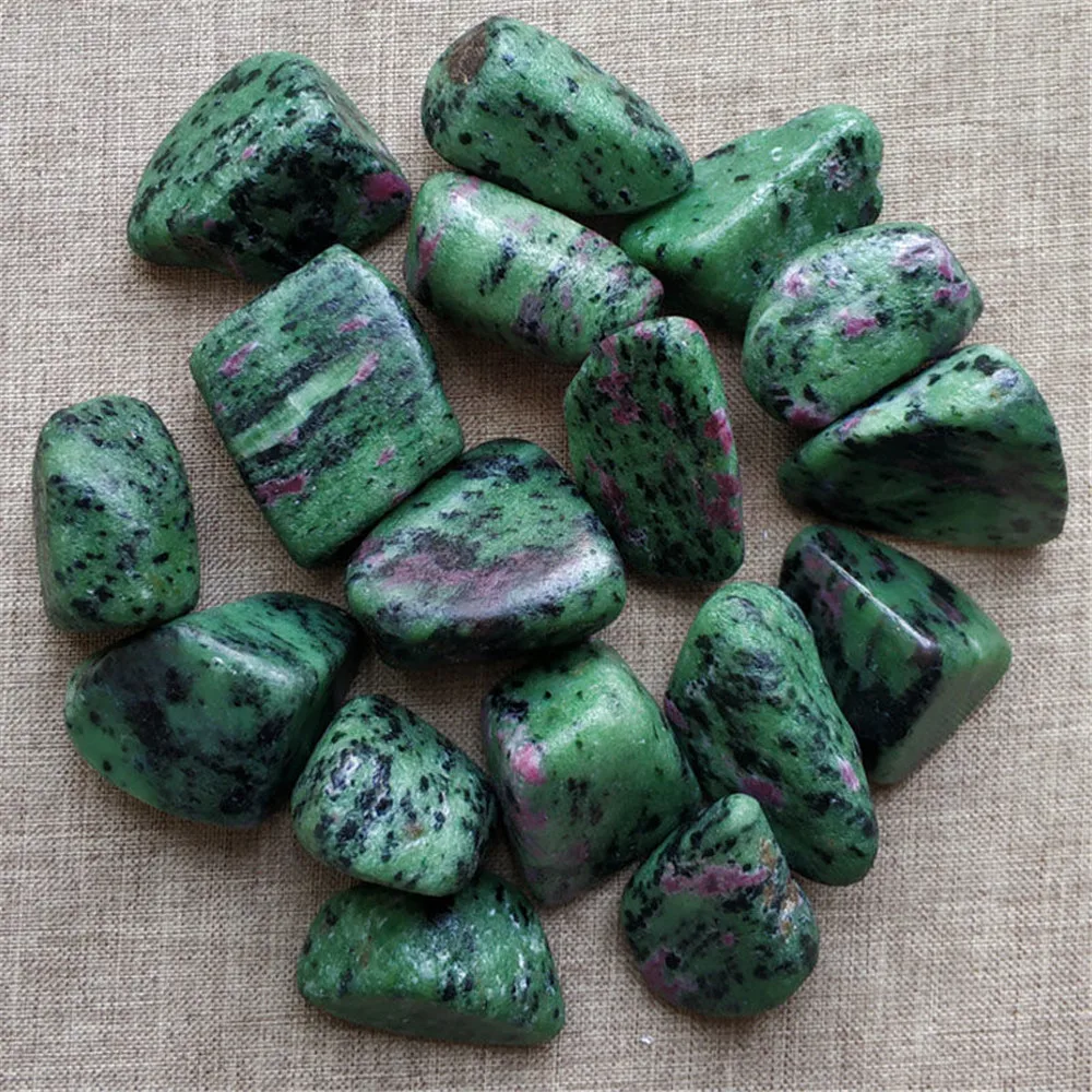 

Natural Gem Ruby Ziosite Healing Crystal Specimen Material Reiki Tumbled Energy Stone Bulk Gemstone For Kawaii Room Decor