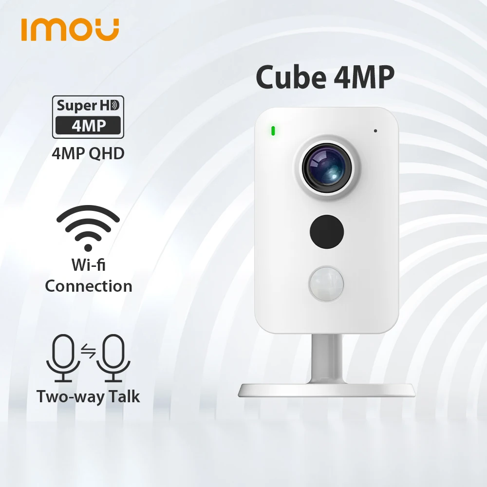 

IMOU Cube 4MP WiFi IP Camera Indoor Security Protection External Alarm Interface PIR Two-Way Talk Night Vision IPC-K42P