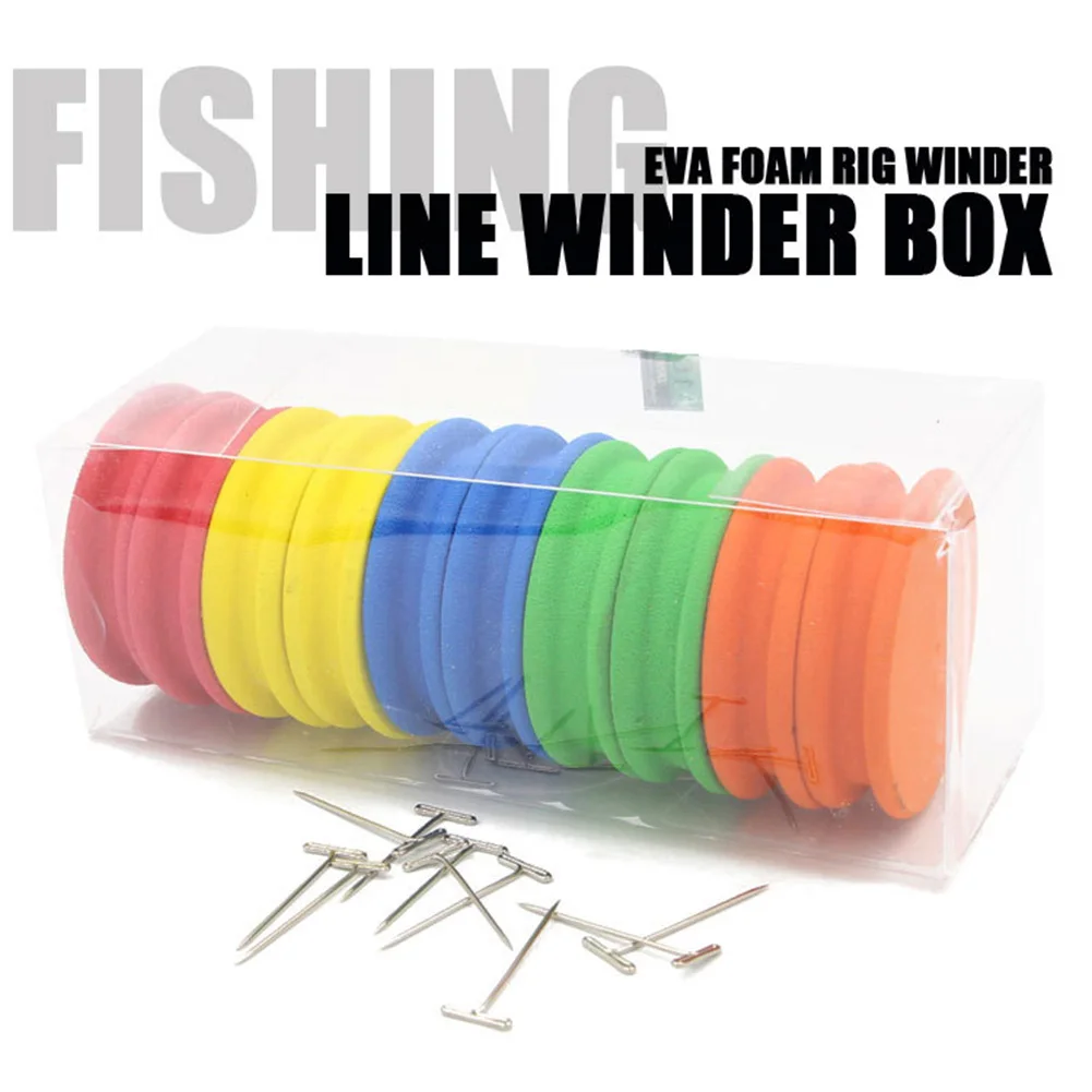 

10pcs Eva Fishing Line Winder Foam Rig Winder Hook Line Storage Boat Sea Fishing Rigs With 10 Pins Fishing Tackle Tool Pesca