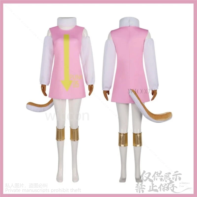 Косплей-костюм из аниме эггаад остров доктора вегапнк № 05 костюм розового цвета