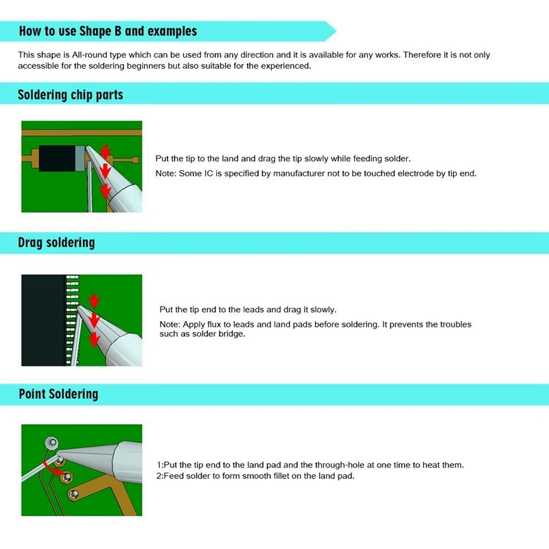 Серебряные наконечники для паяльника 900M-T 20 шт.