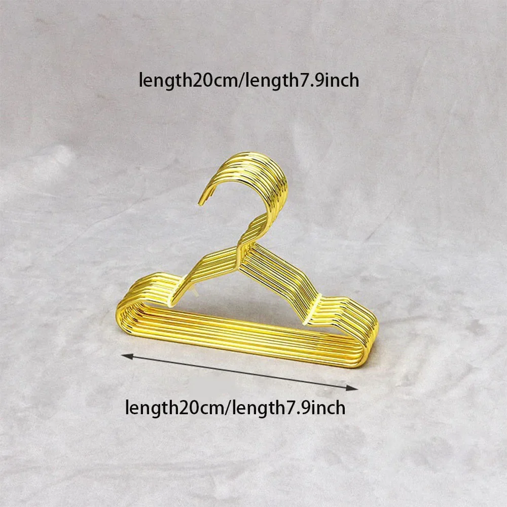 10 шт. вешалка для домашних животных золотая мини-вешалка металлическая проволока