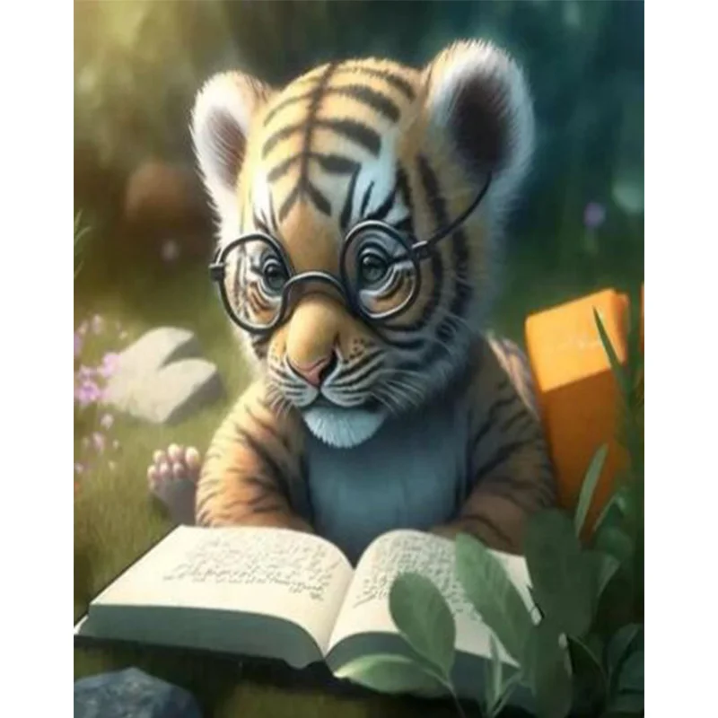Набор для алмазной вышивки маленький тигр