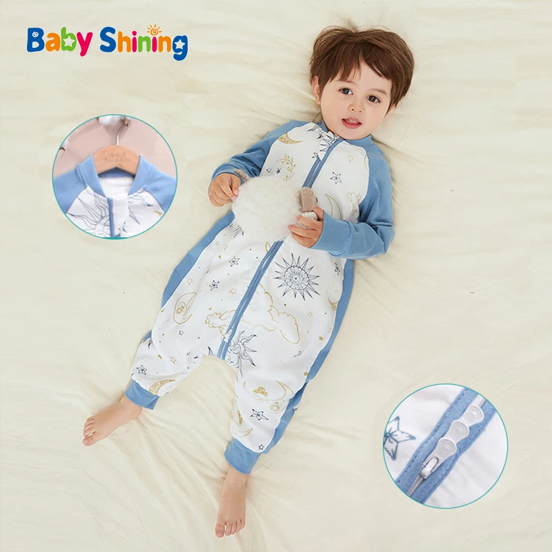 

Baby Sleeping Bag Children's Cotton Gauze Anti-Kick Quilt Four Seasons Constant Temperature Warm Split-Leg Sleepsacks