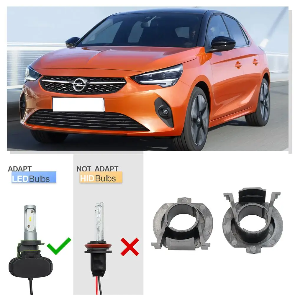 2 шт. держатель для фар автомобиля Opel/Vauxhall Corsa E Fiat 500 и 500C Abarth Peugeot 16 +