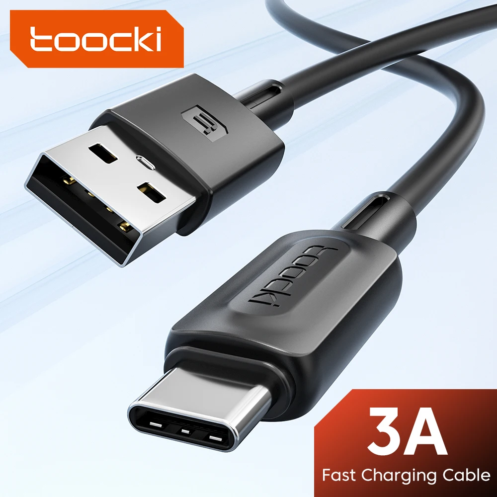 

Toocki 3A USB Type C Mobile CellPhone Cable Fast Charging Wire For Samsung Google Pixel Xiaomi LG USB Charger Data Cord