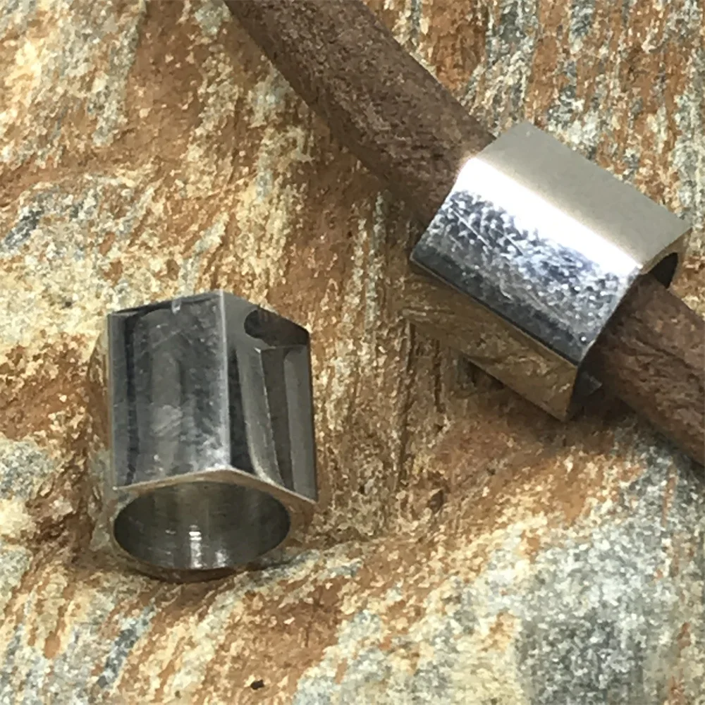 Бусины 6 мм из полированной нержавеющей стали с большим отверстием и