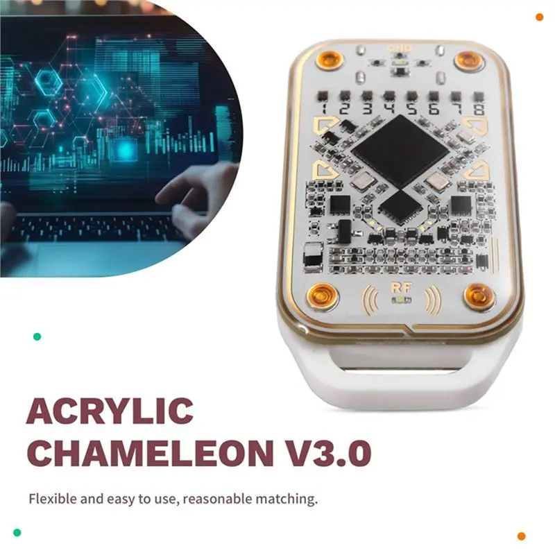 Фото B03B-Chameleon V3.0 Эмулятор-копир RFID-чипов для чтения и записи UID CUID, комплект 125 кГц 13,56 МГц, копировщик ID IC карт и смарт-меток №5