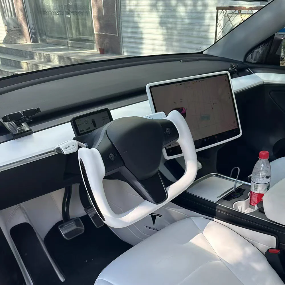 Рулевая ручка YOKE для Tesla Model 3 модель Y 2017-2023 NAPA кожаный руль из натурального