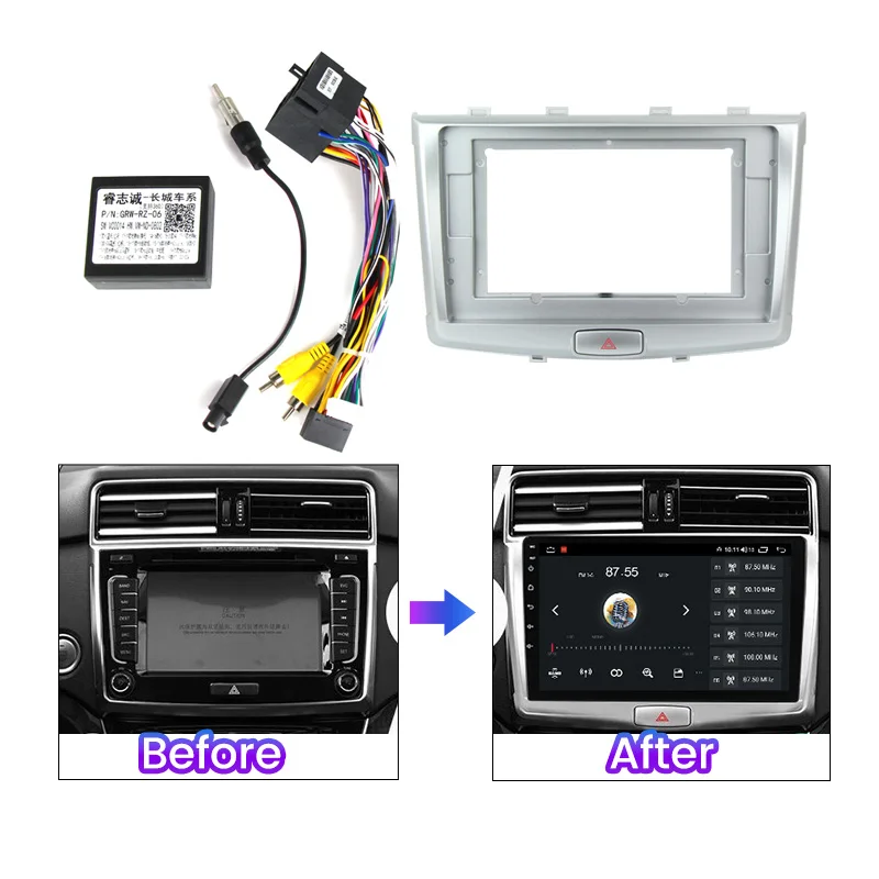 Адаптер рамы автомобиля для Great Wall Haval H6 2017 Android радио аудио панель Тепловой панели