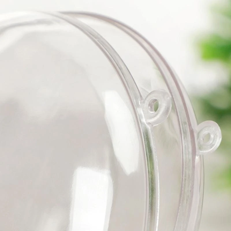 

Прозрачные пластиковые шары для украшения 5 шт.