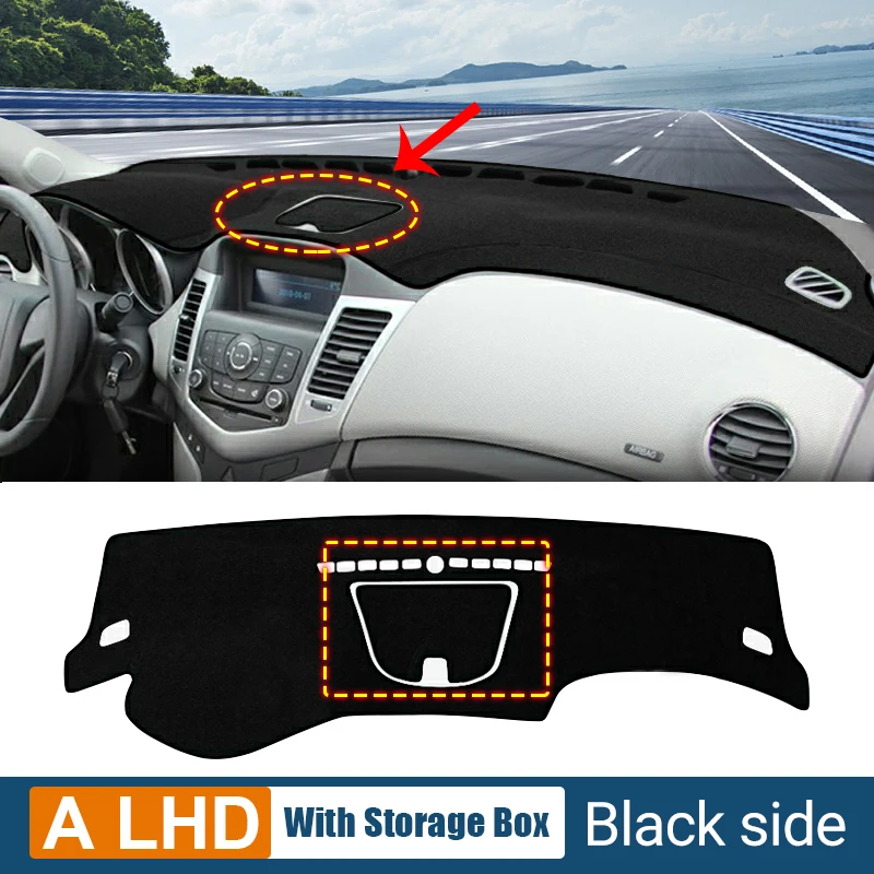 

Для Chevrolet Cruze 2009 2010 2011 2012 2013 2014 2015, чехол на приборную панель автомобиля, анти-УФ-ковры, нескользящий защитный коврик, анти-УФ-накладки