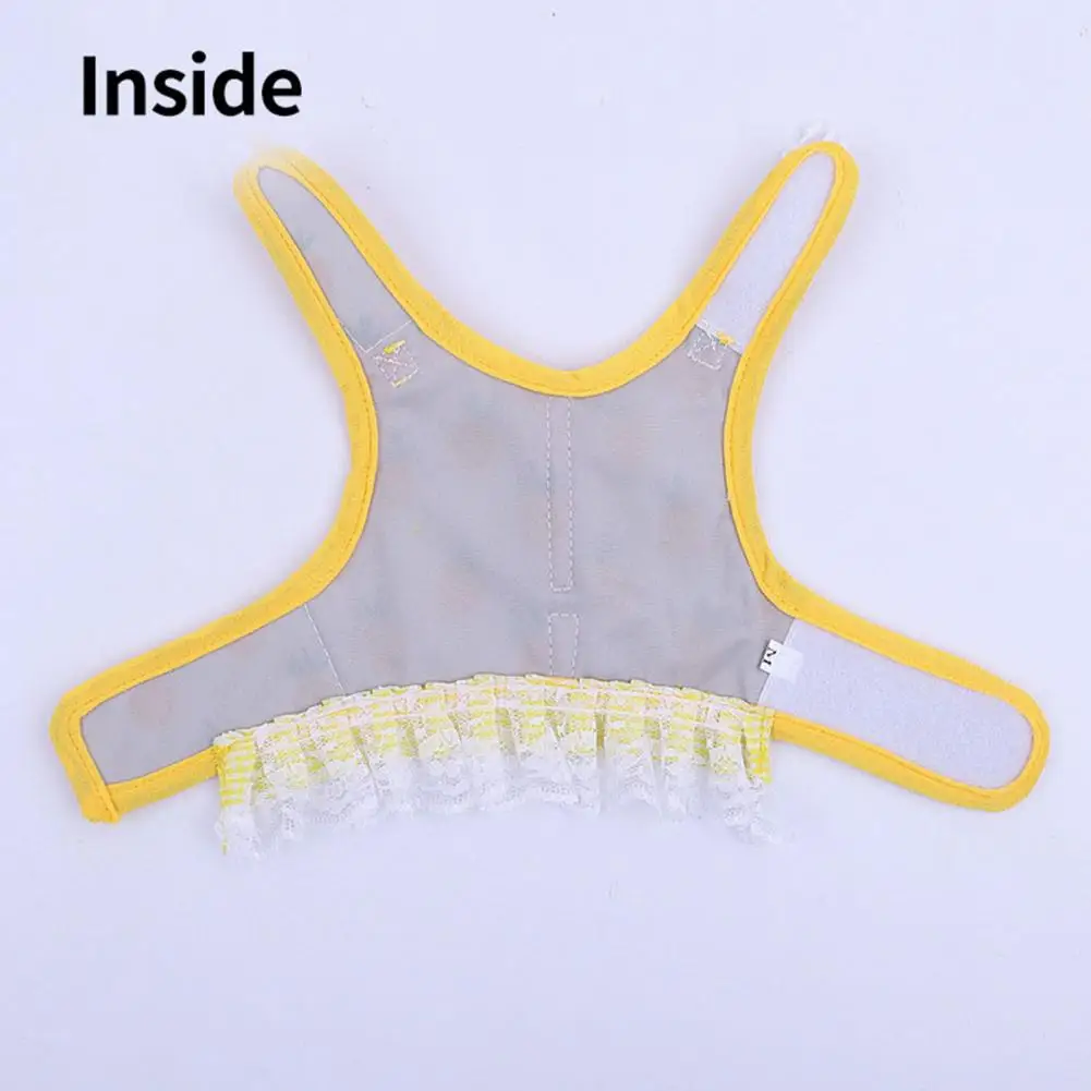 

1 Set Beautiful Bright Color Pet Traction Harness Breathable Plaid Pattern Small Pet Harness Traction Rope Set Out Traction