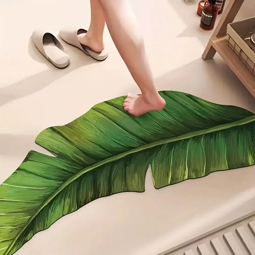 

VIKAMA Коврик для ванной зеленого цвета