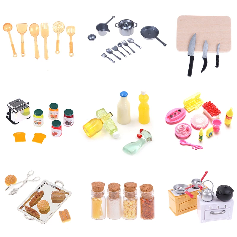 

1:12 Dollhouse Kitchen Accessories Simulation Kitchen Furniture Doll House Miniature Accessories